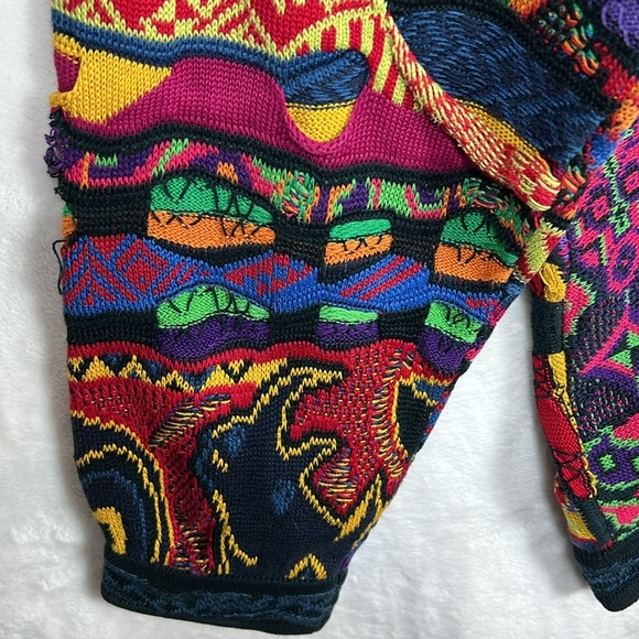 Rare Coogi Jungle Animal Knit Multicolor Retro Biggie Vintage HolyGrail Sweater - Picture 9 of 17